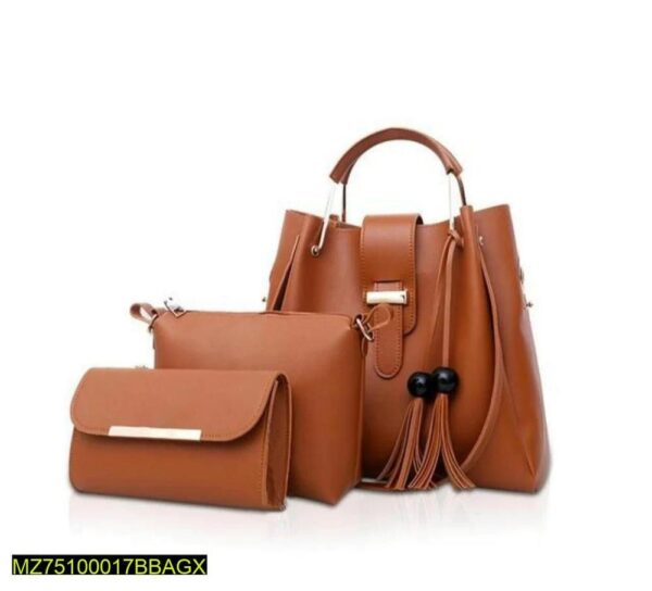 BagX 3Pcs Leather Handbag - Image 12