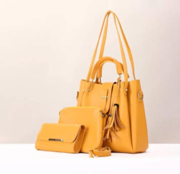 BagX 3Pcs Leather Handbag - Image 2