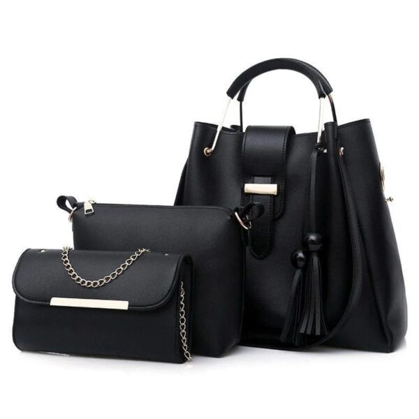 BagX 3Pcs Leather Handbag - Image 3