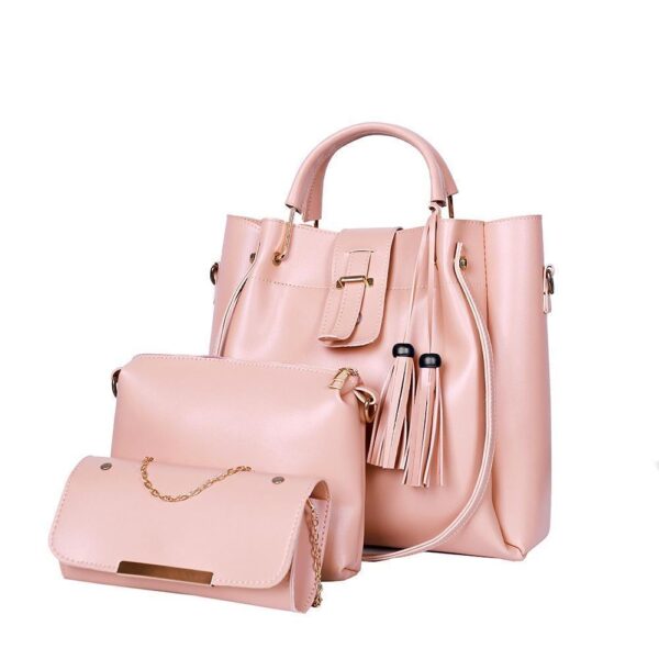 BagX 3Pcs Leather Handbag - Image 8