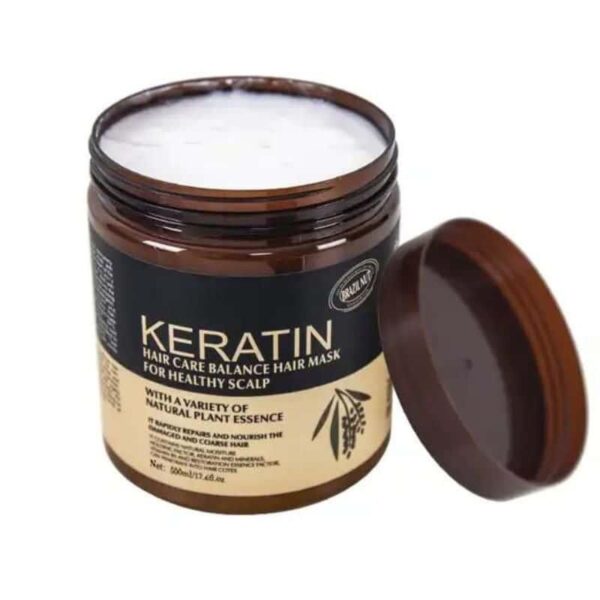 Keratin Hair Mask Treatment Restore, Strengthen (500ml) - Image 4